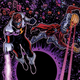 Hal Jordan and the space vampire Countess Belzebeth.
